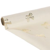 kohteita Pöytäliina, koristeellinen kangas, kuviollinen, leveät rusetit, 35x120cm, 2 kpl