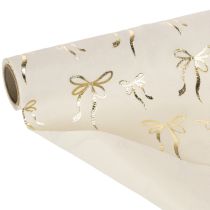kohteita Pöytäliina, koristeellinen kangas kapeilla ruseteilla, rullassa, 120x35cm, 2 kpl