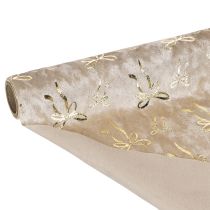 kohteita Pöytäliina, koristeellinen kangas kapeilla ruseteilla, rullassa, 120x35cm, 2 kpl