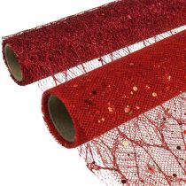 Christmas Deco Kangas polyesteri punainen x 2 lajitelma 35x200cm