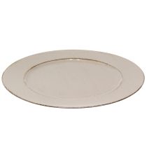 kohteita Koristelautanen, muovi, koristeellinen muovilautanen, harmaanruskea, Ø33cm