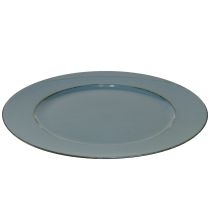 kohteita Koristelautanen, muovi, koristeellinen muovilautanen, petrooliruskea, Ø33cm