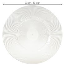 kohteita Koristeellinen lautanen uritettu muovilautanen muovilautanen kirkas Ø33cm