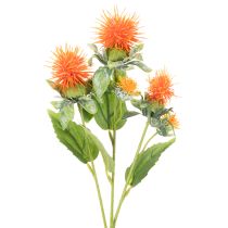 kohteita Keinotekoinen oranssi saflori tekokukkana maljakoihin ja koristeeksi, 55 cm, 4 kpl