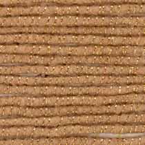 kohteita Ruskeaa villanarua kultaisella langalla, 5 m x 5 mm langalla, koristeluun ja askarteluun