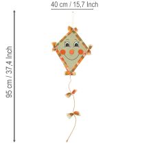 kohteita Koristeellinen lohikäärme kasvoilla ja ripustimella, syksyn koriste, 40 cm, 2 kpl