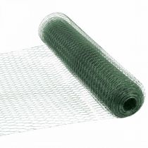 Kuusikulmainen verkko vihreä lanka PVC päällystetty metalliverkko 50cm×10m