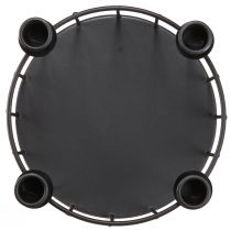 kohteita Lankakori metallinen koristekori kynttilänjalka musta Ø23,5cm