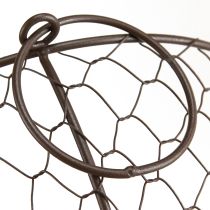 kohteita Lankakorikulho kahvalla Ruskea Ø35/30/25cm 3 kpl sarja