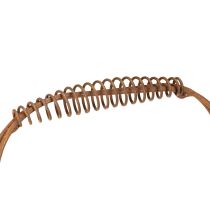 kohteita Soikea metallikori kahvalla, puutarhakoriste, ruosteenvärinen viimeistely, 30/25 cm, 2 kpl setti