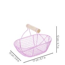 kohteita Lankakori puisella kahvalla, ihanteellinen moderniin elämään ja tyylikkääseen sisustukseen, 17 cm, 6 kpl