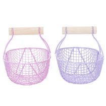 kohteita Lankakori puisella kahvalla, ihanteellinen moderniin elämään ja tyylikkääseen sisustukseen, 17 cm, 6 kpl