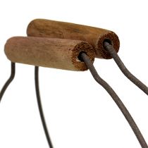 kohteita Lankakori soikea kahvalla 27x16,5cm K13,5cm ruskea