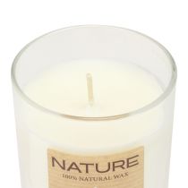 Tuoksukynttilä lasisessa luonnonvahassa Wenzel Candles Magnolia 85×70mm