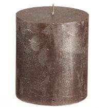 kohteita Yksiväriset kynttilät ruskea kupari metalli 70×80mm 4 kpl