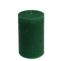 kohteita Yksiväriset kynttilät tummanvihreät 85x150mm 2 kpl