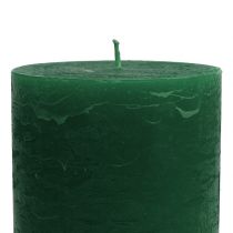 kohteita Yksiväriset kynttilät tummanvihreät 85x150mm 2 kpl