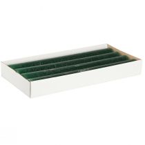 kohteita Yksiväriset kynttilät tummanvihreät sauvakynttilät 34x300mm 4 kpl