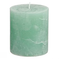kohteita Yksiväriset kynttilät vihreät jade pilarikynttilät 70×80mm 4 kpl