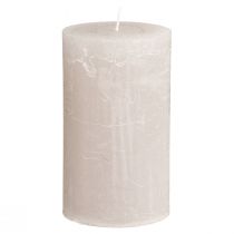 kohteita Yksiväriset kynttilät vaaleanharmaat pilarikynttilät 70×120mm 4 kpl
