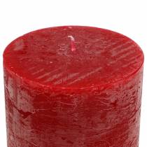 kohteita Yksiväriset kynttilät punaiset 70x100mm 4kpl