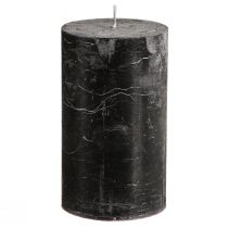 kohteita Yksiväriset kynttilät mustat pilarikynttilät 70×120mm 4 kpl