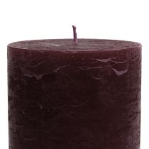kohteita Yksiväriset kynttilät viininpunaiset 85x150mm 2kpl