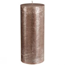 kohteita Yksiväriset pilarikynttilät kupari 85mmx200mm 2 kpl