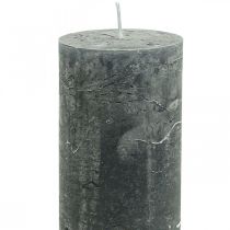 Yksiväriset kynttilät antrasiitti pylväikynttilät 50×100mm 4kpl
