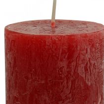 kohteita Värilliset kynttilät Red Rustic itsestään sammuvat 110×60mm 4kpl