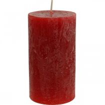 kohteita Värilliset kynttilät Red Rustic itsestään sammuvat 110×60mm 4kpl