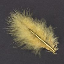 kohteita Aitoja höyheniä askarteluun, vaaleankeltaisia, 5 cm – 10 cm, 20 g