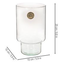 kohteita Lasisylinterinen säilytysrasia Eco Glass 25cm