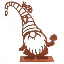 kohteita Patina koristeellinen gnome metallinen koristeteline H43cm