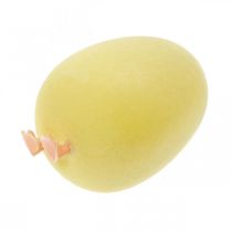 kohteita Pääsiäismuna jaloilla Keltainen koristefiguuri muna pääsiäiskoristelu H13cm 4 kpl