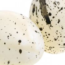 Deco-muna höyhenellä Keinotekoiset pääsiäismunat Pääsiäiskoristeet H6cm 6 kpl