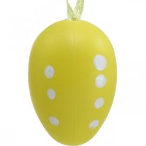 kohteita Mini pääsiäismuna ripustettavaksi pilkullinen keltainen, punainen, oranssi H4cm 24 kpl