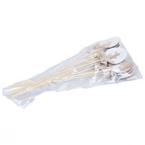 kohteita Kukkatulppa Pääsiäiskoriste puinen kananmuna luonnonpupulla 5×7cm 12 kpl