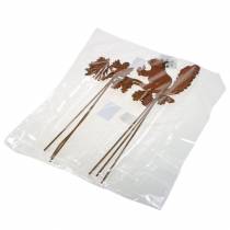 kohteita Puutarhapiippu orava oksalla patina metalli H42cm 3kpl