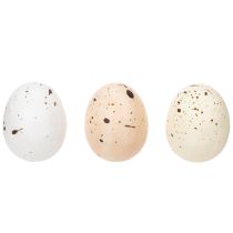kohteita Koristeelliset pääsiäismunat pilkullisella pinnalla kevätasetelmiin, 3 cm, 24 kpl
