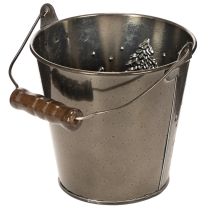 kohteita Koristeellinen ämpäri kuusilla ja puisella kahvalla, 13 cm