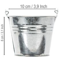 kohteita Ämpäri Ø10cm K8cm 10 kpl Sinkkiä, kiiltävä