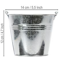 kohteita Ämpäri Ø14cm K12cm 6 kpl Sinkkiä, kiiltävä