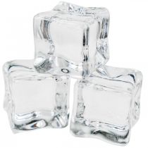 Keinotekoiset jääpalat koristejää läpinäkyvä 2cm 30kpl