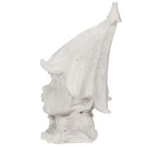 kohteita Koristeellinen tontun päähahmo tyylikkääseen puutarhaan ja olohuoneeseen, harmaa, 30 cm