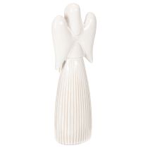 kohteita Enkelihahmo sydänkoristeella, kermanvalkoinen, 23 cm