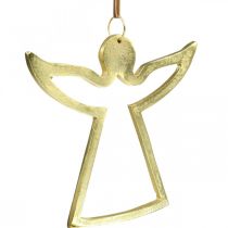 kohteita Metalliriipus, Koristeenkeli, Adventtikoriste Kultainen 15×16,5cm