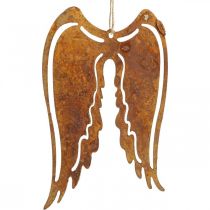 Angel wings metallinen deco ripustin patina koriste 19,5cm 3kpl