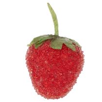 kohteita Keinotekoisia mansikkakoristeita tyylikkäisiin sisustuksiin ja juhliin, 4 cm, 24 kpl