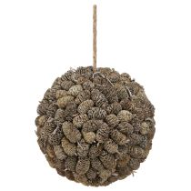 kohteita Leppäkäpy-koristepallo ripustettavaksi, valkoinen, 20 cm